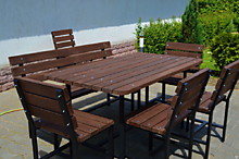 образец № 6 набор 1 стол,4 стула, 1 лавка - 25 000 руб